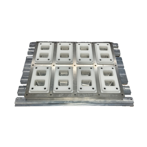 Moule de thermoformage en aluminium multicouche pour plateaux à viande de churrasco avec canaux de drainage du sang - Product Image 1
