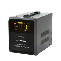 Régulateurs de tension automatiques personnalisés de type relais série SLE monophasés 1500VA 110-280V avec affichage LED, certifiés CE RoHS