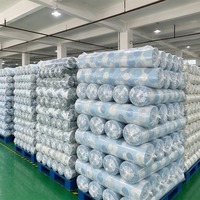 Günstige Fabrik-Jacquard 100% Polyester Gewebter Stoff Gefärbt 3cm Streifen Bedruckt Doppelseitig Umweltfreundliches Mikrofaser-Rollenbettlaken