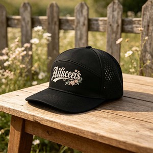 Unisex Classic Baseball Cap Hand Embroidery Breathable <b>Waterproof</b> 100% Polyester Lightweight Custom Sporty Adjustable Sports <b>Hat</b> - Product Image 1