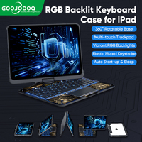 Clavier magique 360 °   Clavier Folio Rotatif pour iPad Pro 12.9 M2 2022, iPad Pro 11 2022, iPad Air 5 et iPad Air 4 (10e génération)