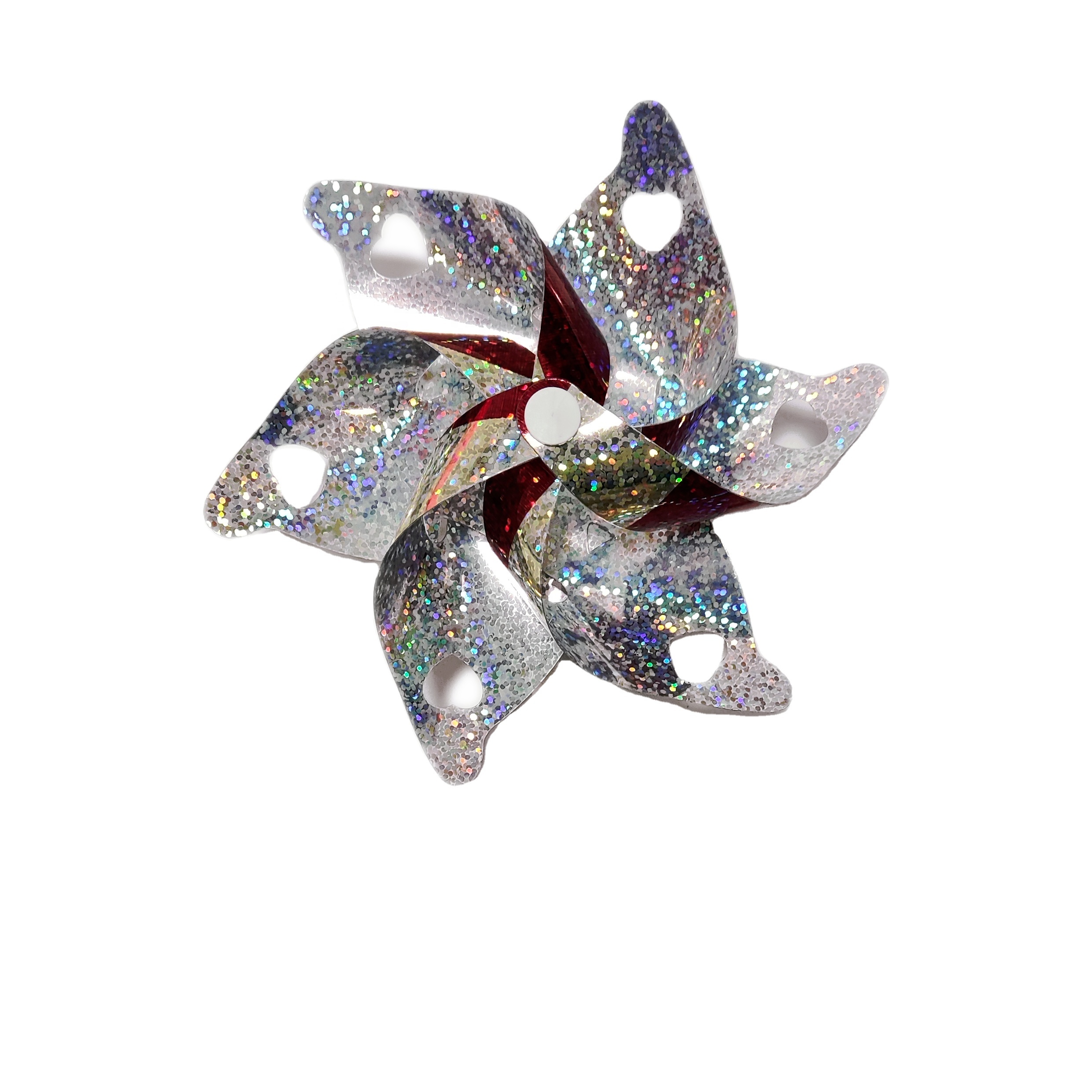 Сияющее украшение для сада, ветряная мельница, детская игрушка, Переливающаяся колесо на заказ