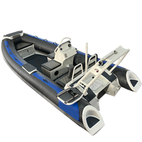 Bateau gonflable à coque en aluminium pour 12 places Bateau pneumatique semi-rigide à coque en aluminium avec moteur à vendre de weihai