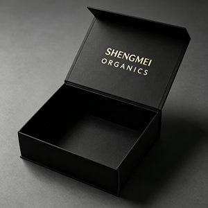 Boîte cadeau rigide en carton noir de luxe de haute qualité avec laminage mat recyclable épaisseur 2 mm - Product Image 2