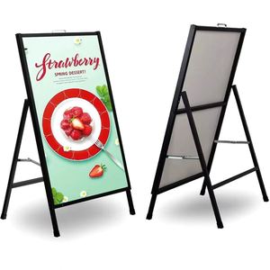 Support de signalisation en métal écologique en forme de A avec impression numérique pour la publicité extérieure et la promotion des entreprises - Product Image 4