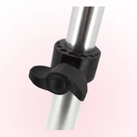 Bâton de marche rétractable canne pratique et portable pour les personnes âgées canne de marche réglable en aluminium