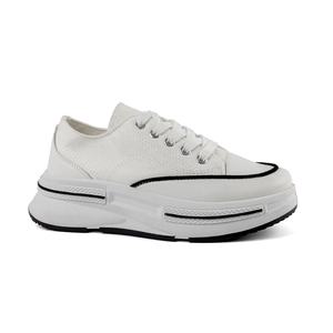 Zapatos Planos Casuales de Lona para Mujer, Estilo Moderno y a la Moda, con Suela Gruesa para Caminar - Product Image 3