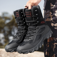 Bottes tactiques de randonnée en plein air de haute qualité, surdimensionnées, respirantes, antidérapantes, résistantes à l'usure, pour les forces spéciales