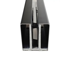 XYF Modernes Rahmenloses Glasgeländer Aluminium-U-Profil mit 5-Jahres-Garantie für Gehärtetes Glas Balkon- und Treppengeländer-System