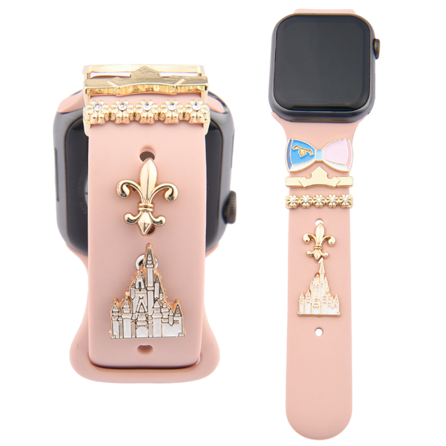 Creative Decorative Nails Watchband Accessories for iWatch Bracelet Sport Watchband Strap Breathable Original Title Watch Band