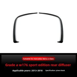 Spoiler Posteriore Nuovo per <span class=keywords><strong>Mercedes</strong></span>-Benz <span class=keywords><strong>Classe</strong></span> <span class=keywords><strong>A</strong></span> W176 A200 A250 AMG 2013-2018 - Parti di Modifica per <span class=keywords><strong>Paraurti</strong></span> Tipo Cross-Border - Product Image 6