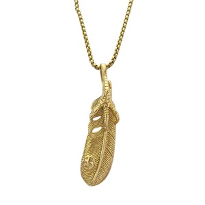Collar con Colgante de Pluma y Diseño del Zodiaco Animal en Acero Inoxidable Dorado, Joyería de Regalo - Product Image 5