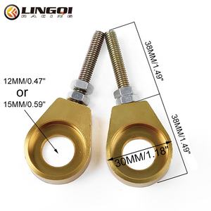 LING QI motocicleta 12mm 15mm bloque <span class=keywords><strong>de</strong></span> eje tensor <span class=keywords><strong>cadena</strong></span> ajustador <span class=keywords><strong>regulador</strong></span> deslizadores <span class=keywords><strong>para</strong></span> Dirt Bike Pit ATV Scooter - Product Image 2
