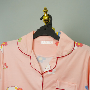 Conjuntos de pijamas de mujer de talla grande de algodón al por mayor, camisones con estampado de frutas, pijamas de mujer - Product Image 3