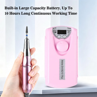 Perceuse à ongles rechargeable OEM 30000 tr/min avec écran LCD, clip ceinture, rotation avant/arrière, autonomie 10h, faible bruit, faible vibration pour importateurs