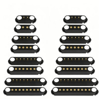 Connecteur magnétique Pogo Pin plaqué or sur mesure, 2 à 9 broches, mâle/femelle, pour charge et alimentation