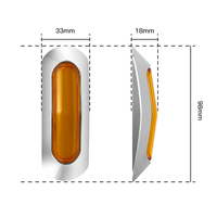 Feux de position latéraux à 4 LED ambre, rouge et blanc pour camions, usage intensif, 12V/24V/10-30V, ampoule LED automobile