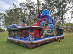 Nouveau château gonflable sur le thème de l'araignée avec piscine à balles, combo de terrain de jeu pour héros pour enfants, terrain de jeu gonflable pour héros - Product Image 5