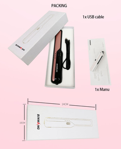 Voyage Mini USB Rechargeable Fer Plat avec Plaques En Céramique Portatif Sans Fil Défriser Les Cheveux - Product Image 6