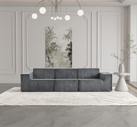 Canapé sectionnel modulaire en tissu moderne européen Matériau de remplissage en éponge durable pour la maison Salon Hôtels