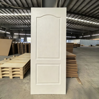 36 inç. X 80 inç. Shaker Smooth Craftsman 3 Panel Sağ Yönlü Masif Göbekli Kalıplanmış MDF Tek Parça Hazır Montajlı Su Geçirmez Daire İçi Kapı