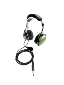 Casque d'aviation de qualité supérieure avec suppression du bruit ambiant, serre-tête réglable et prise unique U174/U pour usage civil - Product Image 2