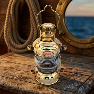 Lámpara de aceite de latón con forma de ancla, linterna marítima para barco, luz de embarcación - Product Image 1