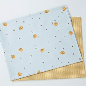 ผ้าทวิลล์พิมพ์ลายฟักทองน่ารัก สีขาวและสีน้ำเงิน ผลิตจากผ้าฝ้าย 100% สำหรับชุดนอน<span class=keywords><strong>เด็ก</strong></span> - Product Image 4