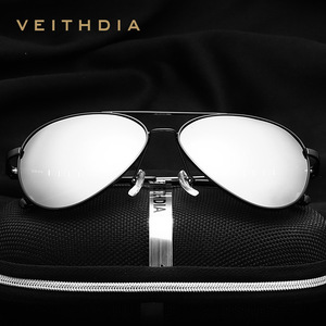 Veithdia Men's Aluminum Magnesium Polarized Sunglasses UV400 <b>Driver</b> Glasses 6698 - Product Image 3