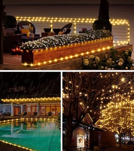 Haute qualité rvb LED solaire arbre de noël lumières chaîne fil de cuivre sortie d'usine éclairage de vacances en plein air et décoration - Product Image 6