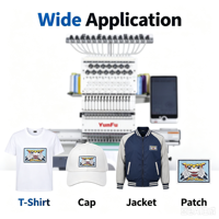 Machine à broder numérique automatique à tête unique pour t-shirts, casquettes et vêtements plats