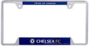 Zinc Alloy Custom logo Embossed Chrome Simple Retro <b>License</b> Plate <b>Frame</b> - Product Image 3