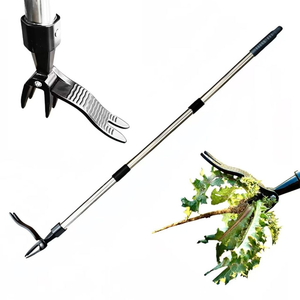 Long Steel Handle Manual Weeder Tool Metal Stand Metal Stand <b>Weed</b> Convenient Design Model - Product Image 1