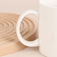 Tasses de Sublimation Gloway Populaires en Céramique Blanche Simple 11oz, Cadeau Personnalisé DIY avec Logo, Tasse Vierge pour Impression par Sublimation