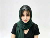 Support de hijab dissimulé en nylon noir élégant, géométrique, sablé et ajouré, durable et de haute qualité, pour fixation de foulard musulman de mariage pour femme