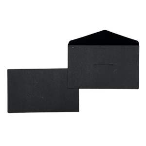 Stock de gros <span class=keywords><strong>Enveloppe</strong></span> kraft <span class=keywords><strong>en</strong></span> carton noir personnalisée 7x11 <span class=keywords><strong>cm</strong></span> enveloppes pour cartes de remerciement - Product Image 4