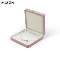 Bague personnalisée, boucles d'oreilles, collier et bracelet, ensemble avec longue chaîne, boîte d'emballage grande boîte à bijoux avec logo