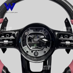 <span class=keywords><strong>Volant</strong></span> en fibre de carbone rose, compatible avec Mercedes-Benz <span class=keywords><strong>AMG</strong></span> Classe A, B, C, E, S, W166, W177, W205, W213, W212, W218, W222, C63, E63 - Product Image 2