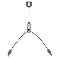 Kit de câbles suspendus en forme de Y pour câble d'alimentation de plafond avec vis d'extrémité