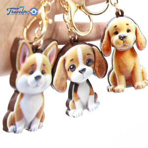 Pendentif porte-clés personnalisé pour animaux de compagnie en gros <span class=keywords><strong>Photo</strong></span> de chien personnalisée avec porte-clés souvenir en PVC de dessin animé - Product Image 4