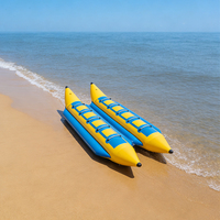 Ventes chaudes Jouets gonflables de traction pour sports nautiques commerciaux, bateau banane portable, bateau volant gonflable