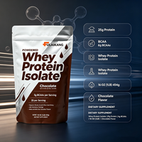 Proteína de Suero de Leche Aislada en Polvo de Marca Privada, Sabor Chocolate, 25 g de Proteína, 1 LB, Suplemento OEM