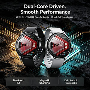 <span class=keywords><strong>Reloj</strong></span> Inteligente Deportivo Personalizable, Delgado, Resistente, con Pantalla Táctil Grande, Llamadas <span class=keywords><strong>Bluetooth</strong></span>, Seguimiento de Salud y Ejercicio - Product Image 6