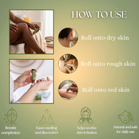 Huile Essentielle de Hélichryse Premium en Roll-on, Arôme Frais, avec Huile de Coco Fractionnée 10ml pour Soins de la Peau et Aromathérapie