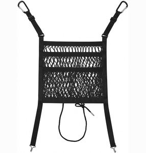 Filet de rangement pour conducteur certifié BSCI, barrière de protection pour animaux domestiques et enfants, organisateur de voiture à 3 couches, sac de rangement en maille pour dossier de siège - Product Image 1