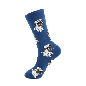 Chaussettes de sport colorées à motifs de champignons, bananes, cactus, points, chiens, mélange de coton, chaussettes amusantes pour hommes, chaussettes personnalisées - Product Image 4