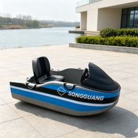Bateau à réaction électrique en matériau PEE, moteur refroidi par eau 15 kW, batterie au lithium ternaire 72V90A, vitesse maximale 40 km/h, charge maximale 300 kg, 2 places