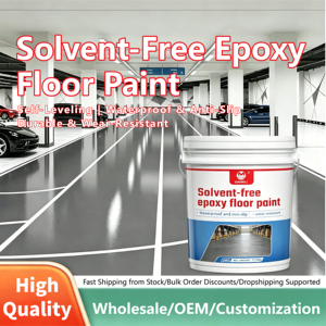 Kit de Revestimiento de Piso de Resina Epoxi de Dos Componentes, Pintura Autonivelante de Alto Brillo, Resistente al Desgaste y Libre de Solventes para Pisos Industriales - Product Image 2