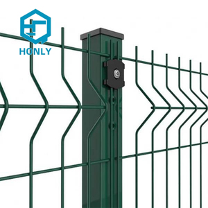 3D cong dây lưới hàng rào Bảng điều khiển sắt PVC khung thép xử lý nhiệt tự nhiên Gỗ Ngoài Trời nhà đường lái xe cổng phụ kiện áp lực - Product Image 3