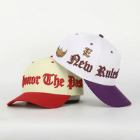 Casquette de baseball en coton à 5 panneaux en gros avec personnalisation par broderie pour les acheteurs de marques